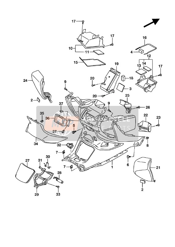 9216119K00, Lid, Fuel Outer, Suzuki, 0